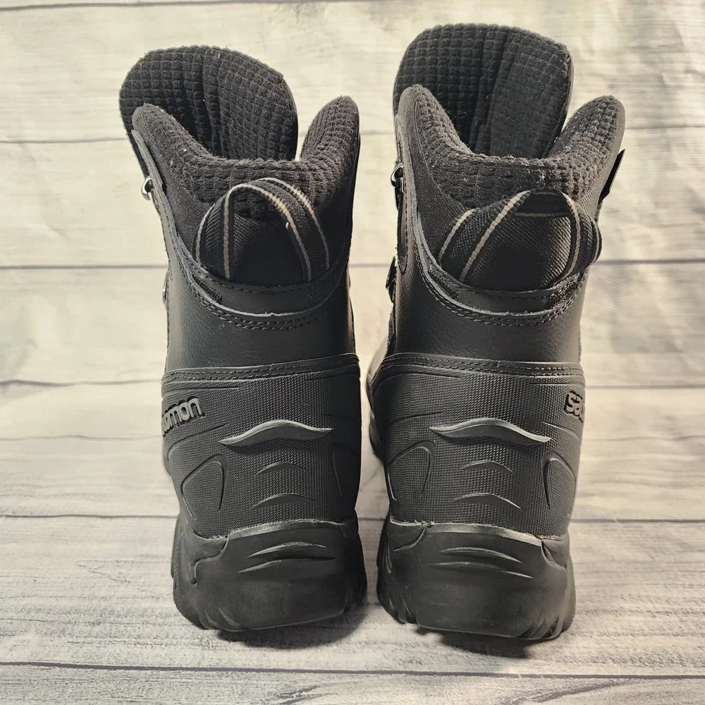 Salomon Toundra Mid WP Men's 10.5 Black Winter Hiking Boots 353127